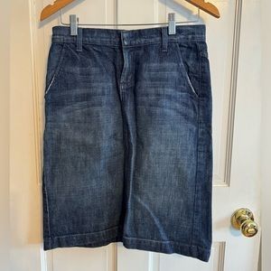 JAMES denim skirt size 26. Made in the USA